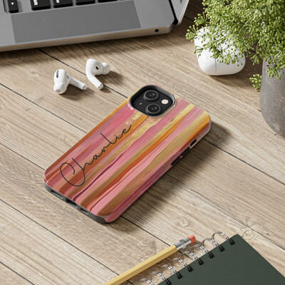 Pink & Gold Abstract Collection - Tough Phone Case