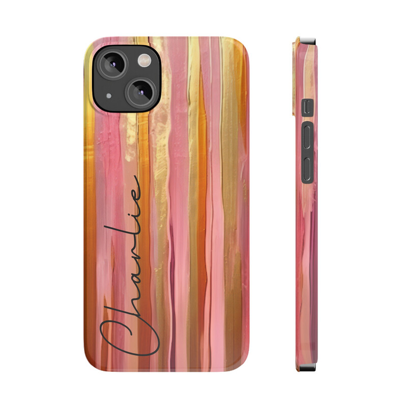 Pink & Gold Abstract Collection -  Slim Phone Case