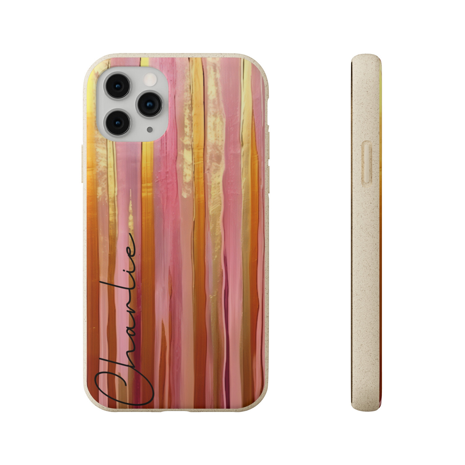 Pink & Gold Abstract Collection -  Biogradable Phone Case