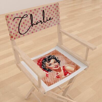 Vintage Pin Up - Directors Chair