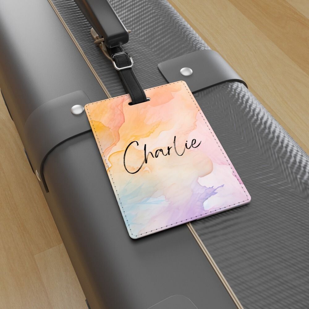 Pastel Vibes - Personalised Luggage Tag