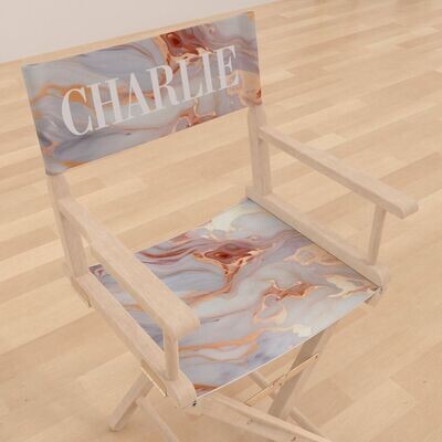 Rose Gold Marble - Director Chair