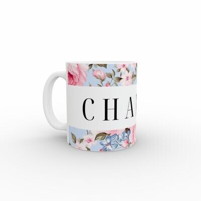 Shabby Chic Flowers mug 11oz