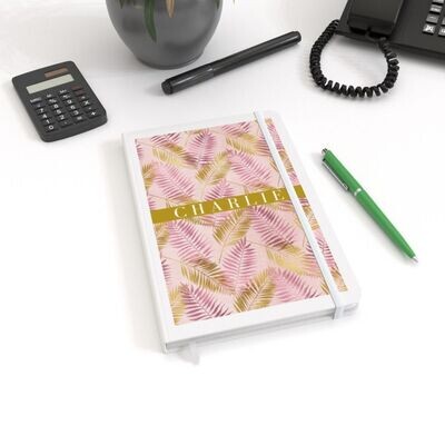 Pink & Gold Rush - Personalised notebook