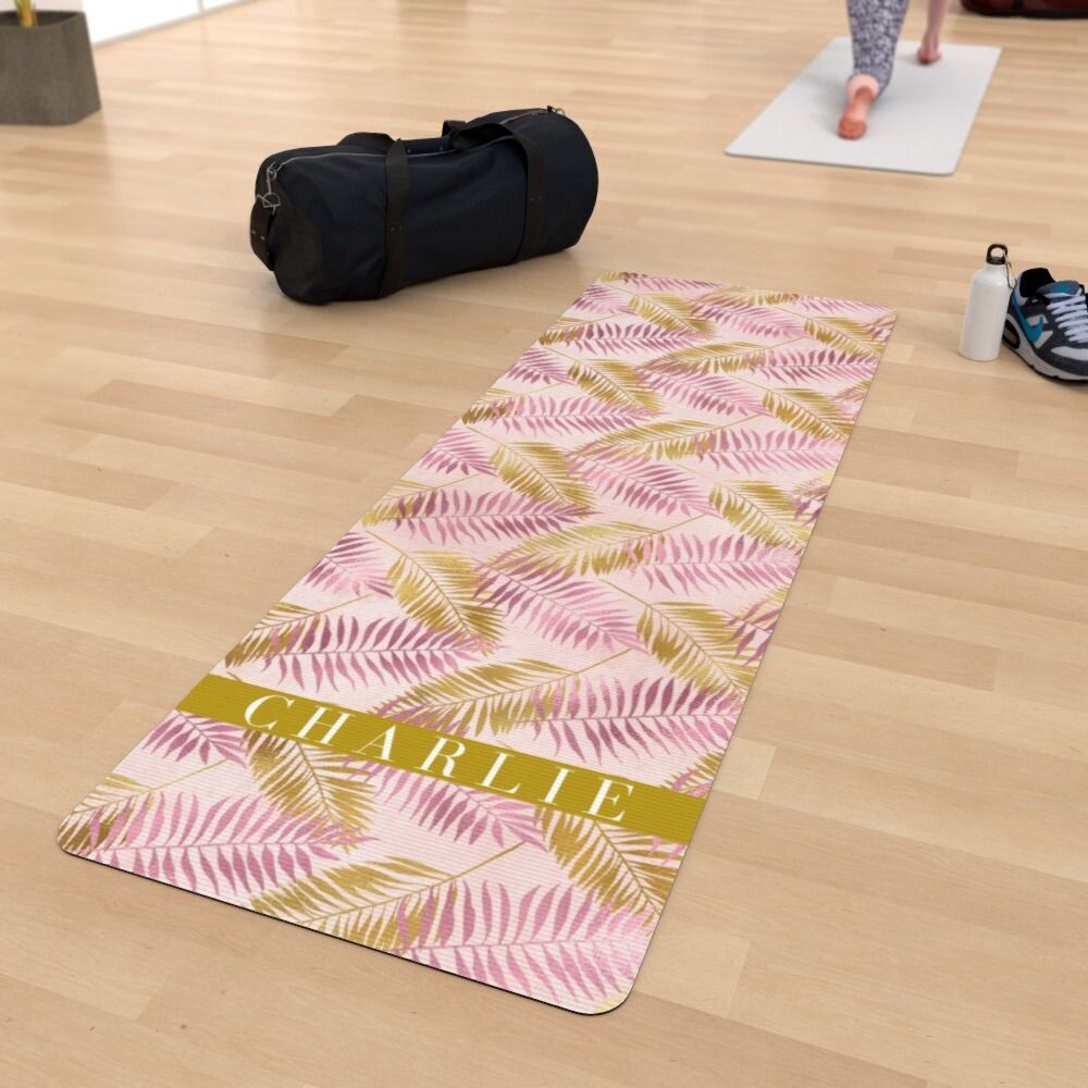Pink & Gold Rush - Yoga Mat
