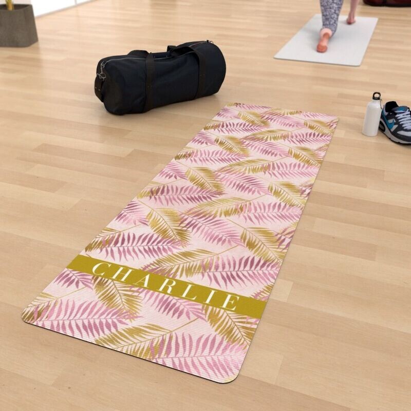 Pink & Gold Rush - Yoga Mat