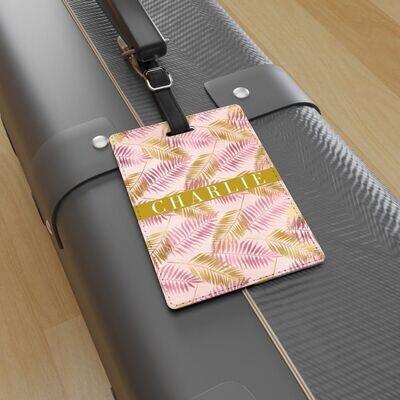 Pink & Gold Rush - Luggage Tag