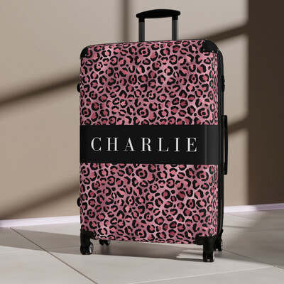 Glamorous Growl Collection - Personalised Large Suitcase