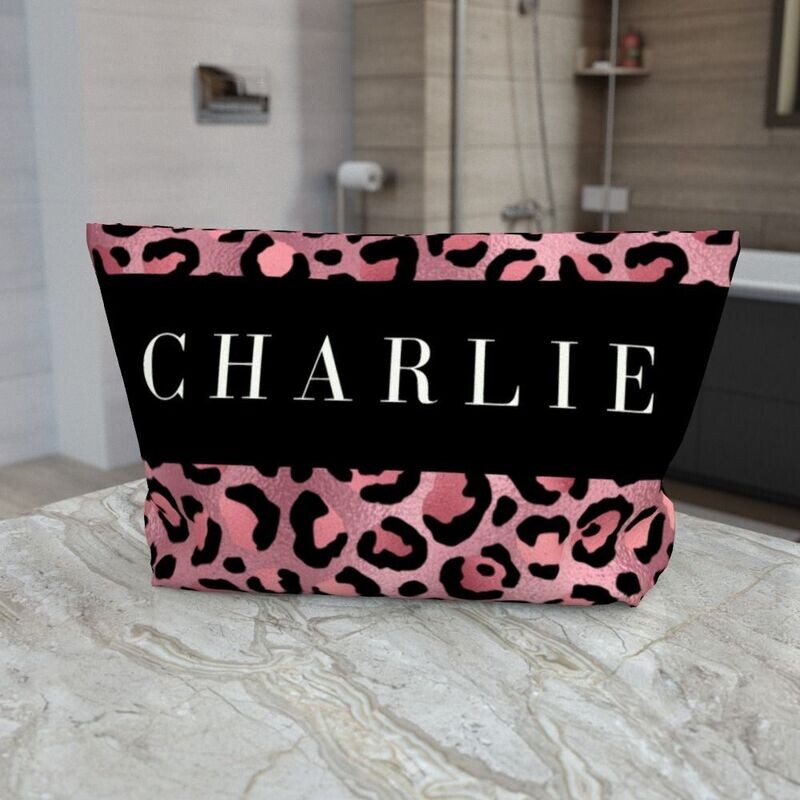 Glamorous Growl Collection- Personalised Wash bag