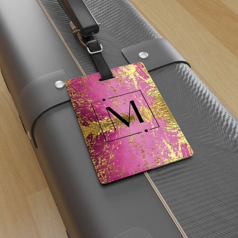 Pink Passion Distress - Luggage Tag