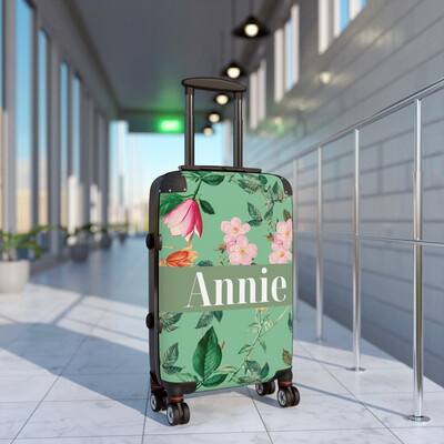 Sage Blooms - Personalised Suitcase (Large)