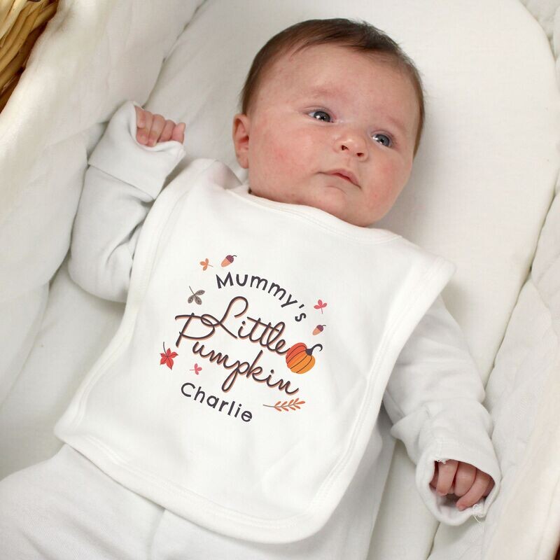 Personalised Little Pumpkin Bib