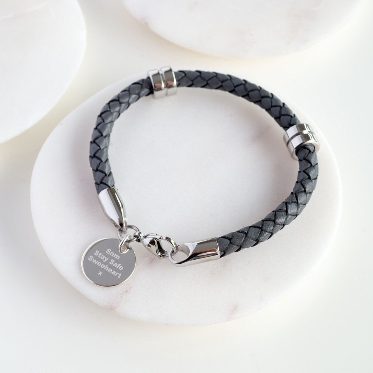 Personalised Leather Wristband
