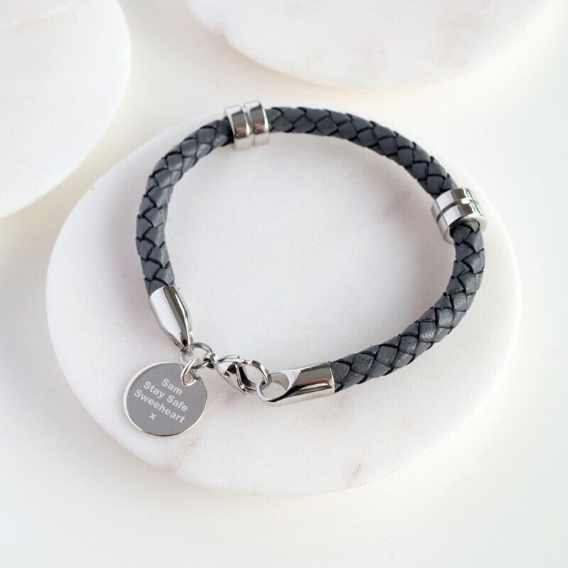Personalised Leather Wristband