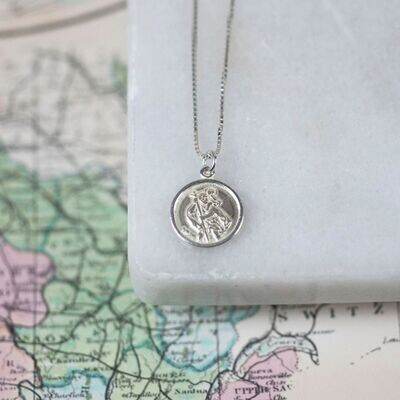 Sterling Silver St Christopher Necklace (1)