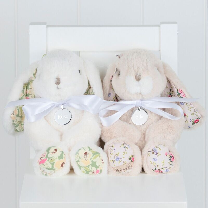 Pretty Personalised Floral Bunny