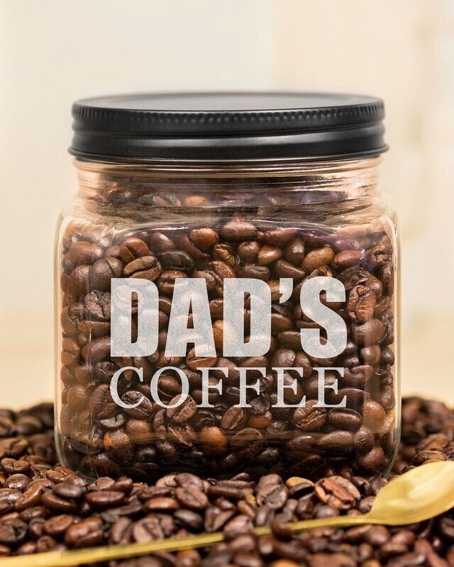 Personalised Tea or Coffee Glass Jar