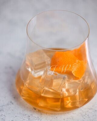 Modern Eclipse Crystal Whisky Glass
