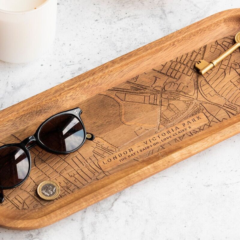 Special Location Wooden Concierge Tray