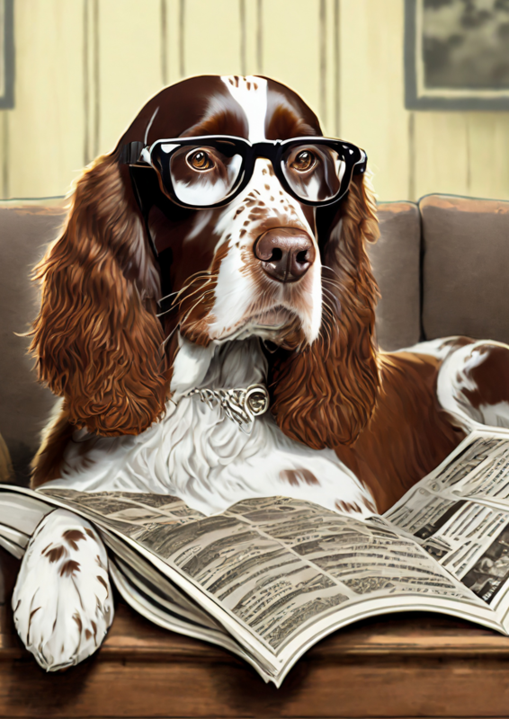 Springer Spaniel Digital Download Print  (AI generated)