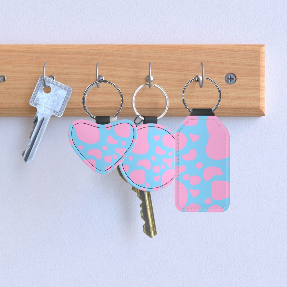 Pink Cow - Keyring