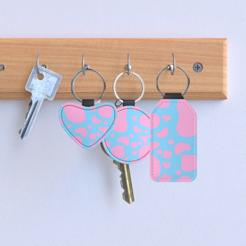Pink Cow - Keyring