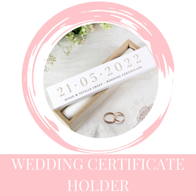 Wedding Certificate Holders