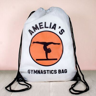 Personalised Kid's Drawstring Bag - Gymnastics