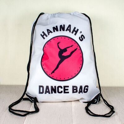 Personalised Kid's Drawstring Bag - Dance