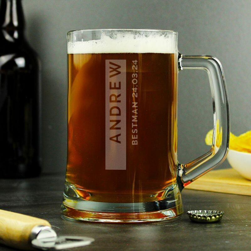 Personalised Free Text Pint Stern Tankard