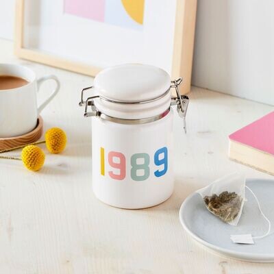 Personalised Birth Year Ceramic Jar