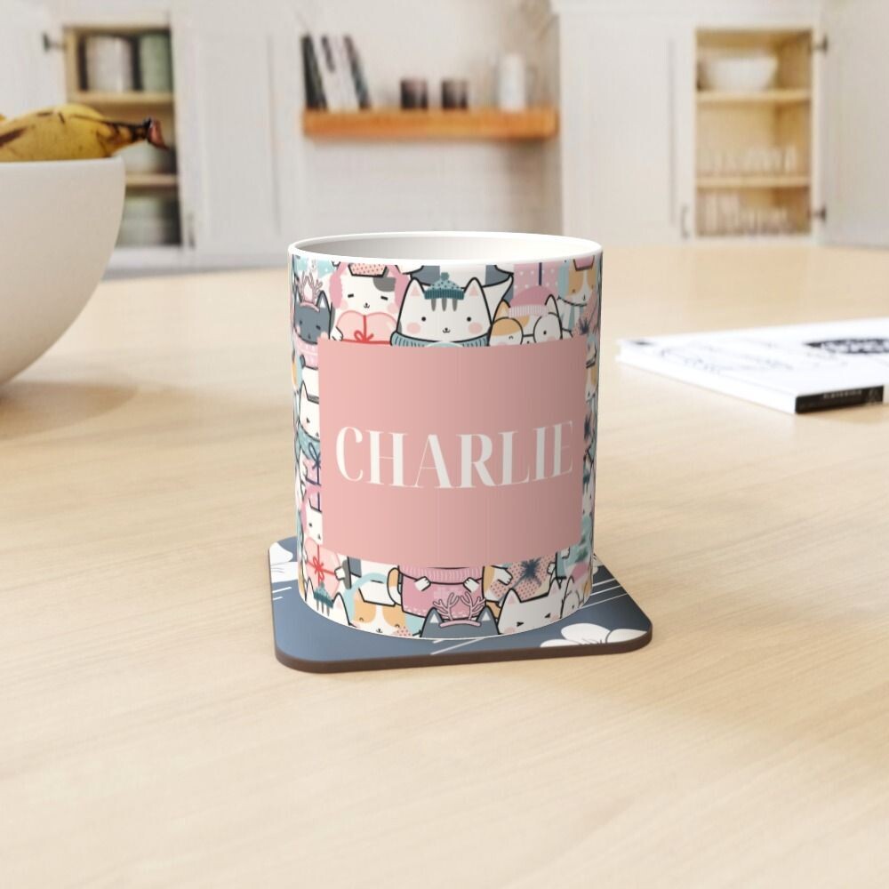 Personalised Cute Cats - Mug!