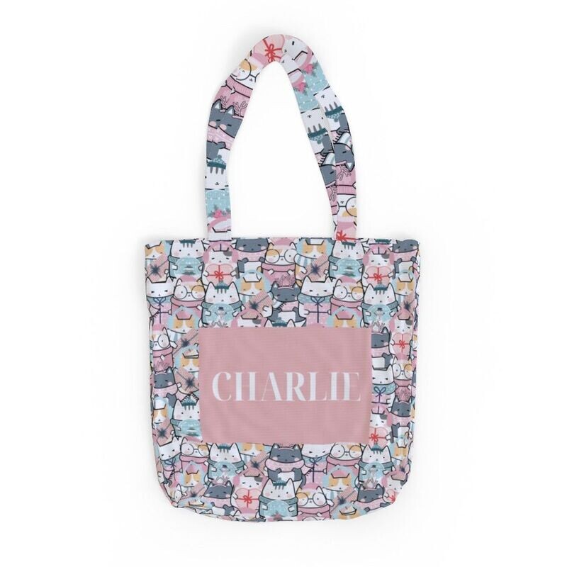 Personalised Cute Cats - Tote Bag!