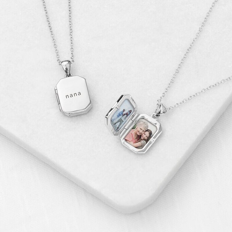 Personalised Rectangular Photo Locket