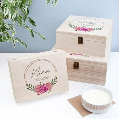 Personalised Wedding Party Memory Box