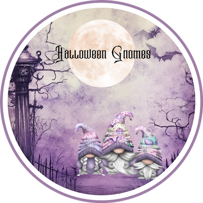 Pink /Purple Halloween Gnomes from Gnome clan of Moonshadow Vale