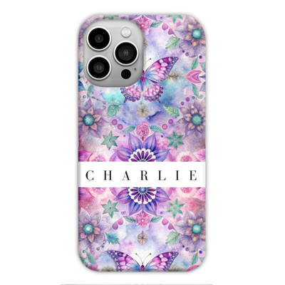 Floral Mandala Personalized Slim Phone Case