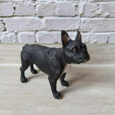Black French Bulldog Standing Dog Ornament Gift Boxed