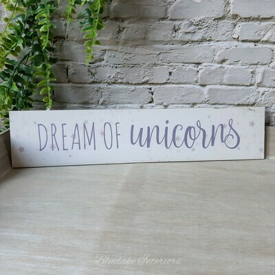 Dream Of Unicorns Wall Plaque