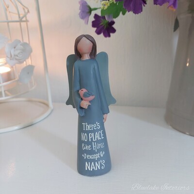 No Place Like Nan's Guardian Angel Ornament Sentimental Gift Hand Painted