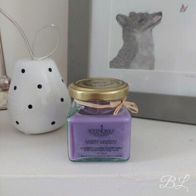 Very Berry Scented Handmade Soy Candle Home Fragrance Small
