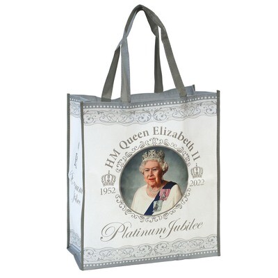 Queen Elizabeth II Platinum Jubilee Signature Shopping Bag Reusable Souvenir