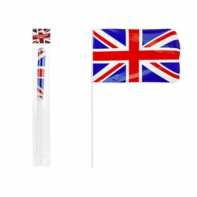 8 Union Jack Flags on Sticks Queens Platinum Jubilee Street Party Celebration