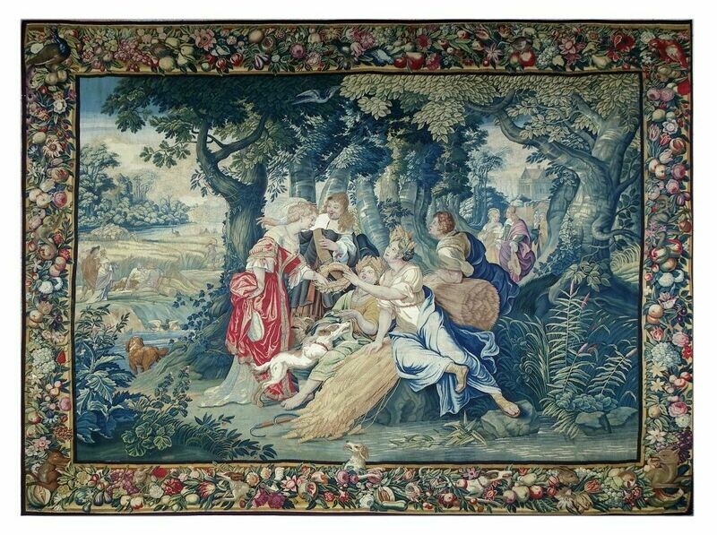 Tapisserie d'Anvers - La déesse Cérès - 17e - Dim:L4.52xH3.15