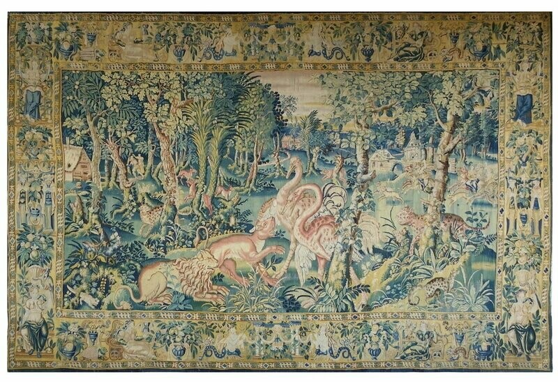 Tapisserie Audenarde - Epoque: 16e - Dim:L495xH330