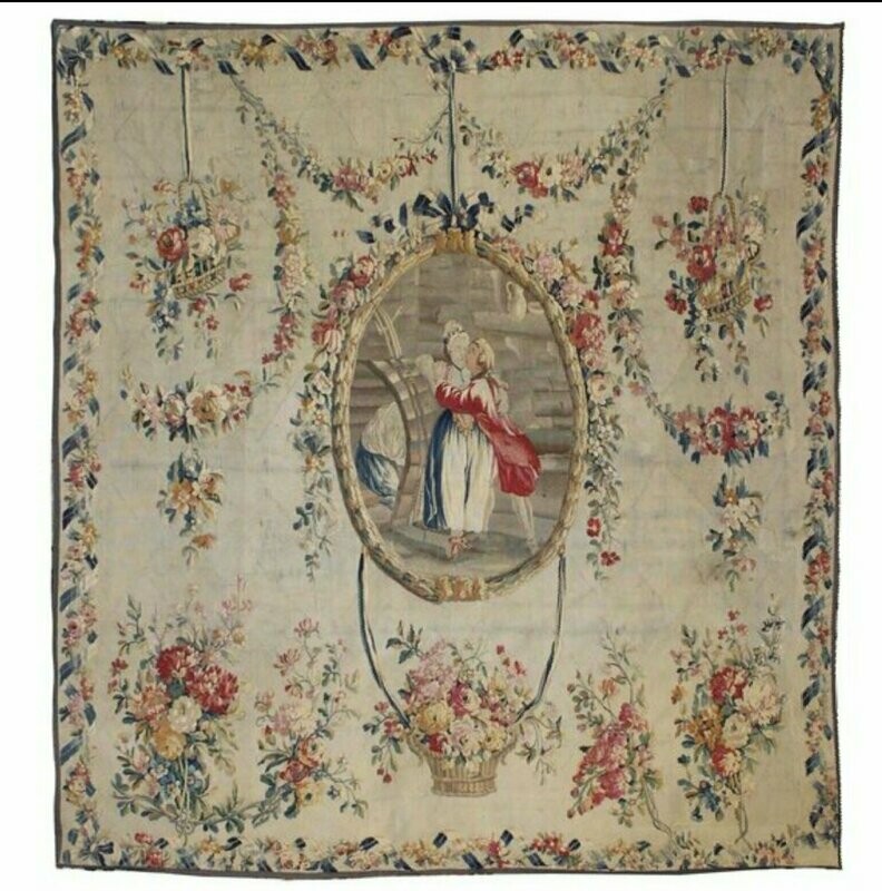 Tapisserie d'Aubusson - Epoque 18e - Dim:L220xH230