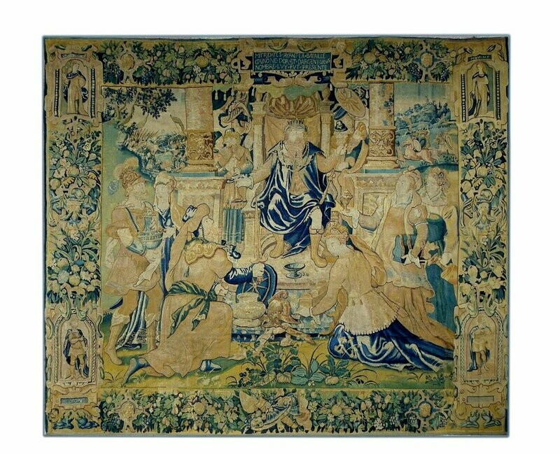 Tapisserie des Flandres - Roi Pontus - Epoque: 17e - Dim:L396xH335