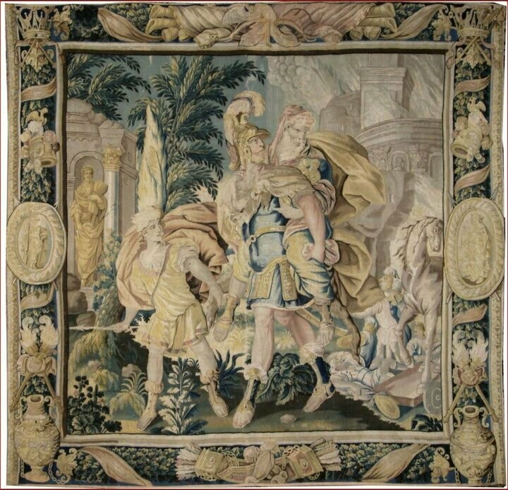 Tapisserie d'Aubusson - Epoque 17e - Dim:L290xH280 - VENDU