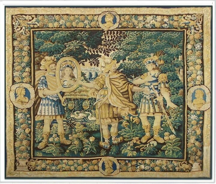 Tapisserie d'Audenarde - Epoque 17e - Dim:L300xH287 - VENDU
