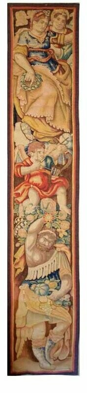 Tapisserie de Bruges - Epoque 17e - Dim:L0.55xH300 - VENDU